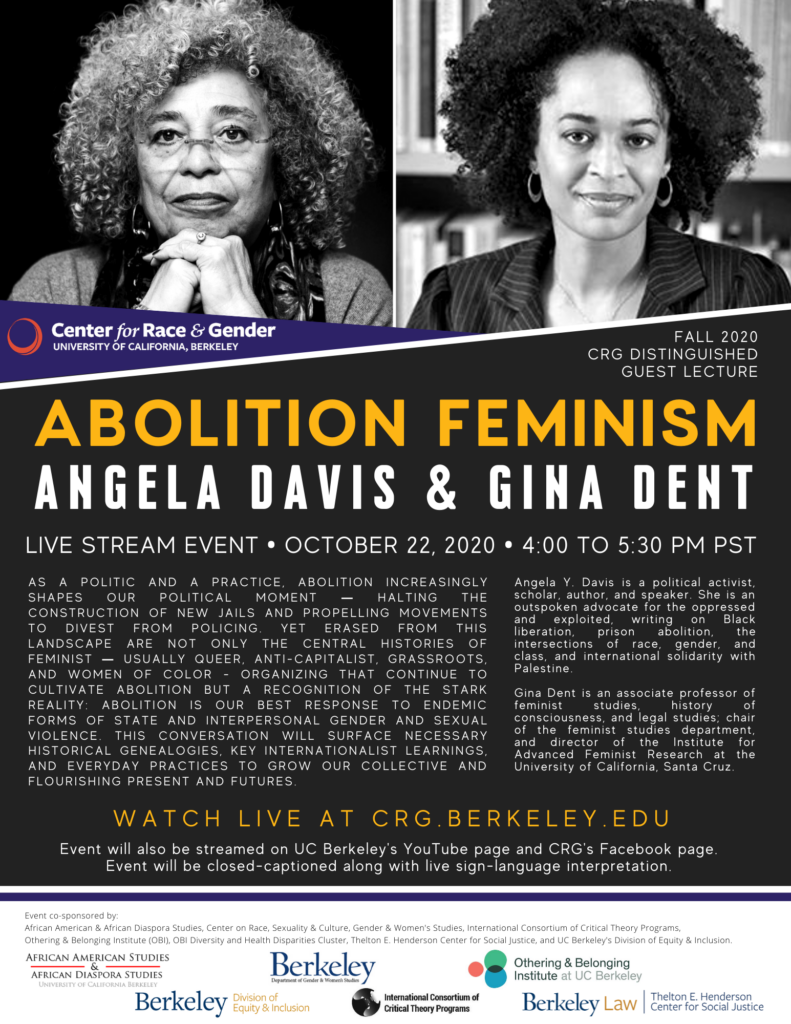 Fall 2020 CRG Distinguished Guest Lecture Abolition Feminism